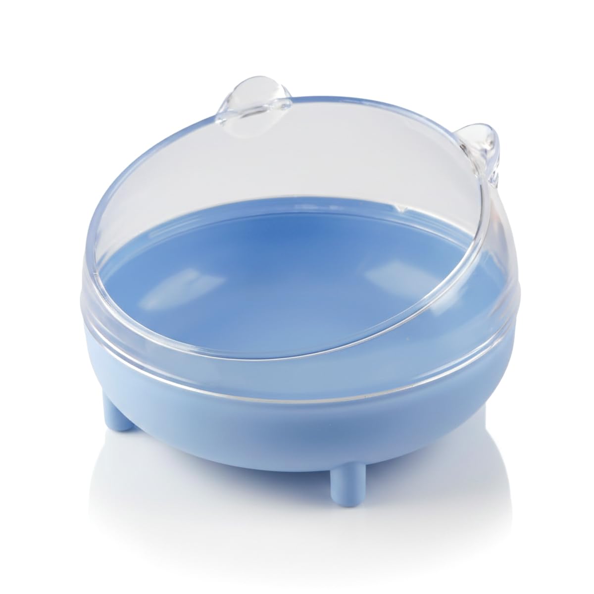 Lotsdonxia Compact Hamster Sand Bath Container, Transparent Sandbox Toilet for Dwarf Hamsters, Gerbils – Dust-Reducing, Rounded Edges