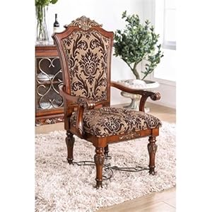 Furniture of America Eleanora 9 Piece Wood Dining Set in Brown Cherry Furniture of America Eleanora 9 Piece Wood Dining Set in Brown Cherry