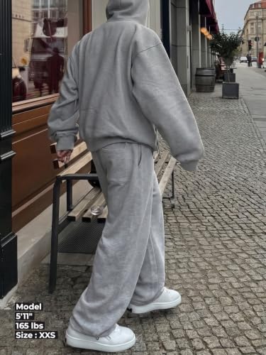 Image of Mens Baggy Sweatpants Wide Leg Sweat Pants Uncuffed Loose Gym Y2K