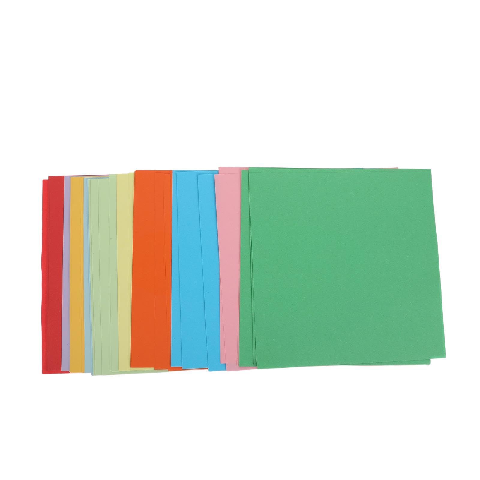 300 Unidades Papel de Origami Rigidez Mezcla de 10 Colores 17x17 Cm Papel para Manualidades y Doble Cara Adecuado para Demostraciones Educativas y Infantiles