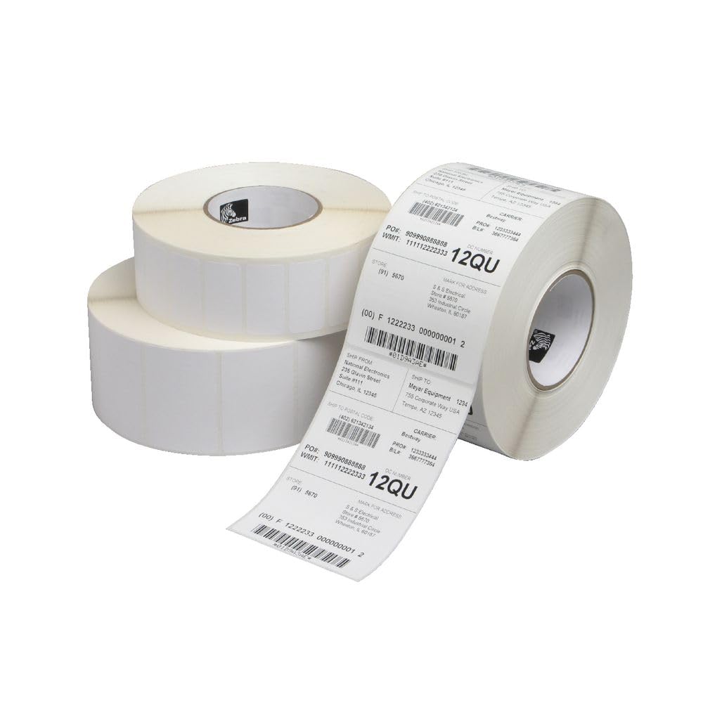 Zebra Technologies 10010031, Consumables, Z-Perform 2000D Paper Label, Direct Thermal, 4
