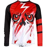 Broken Head Division Rot MX Jersey - Langarm Funktions-Shirt Für Moto-Cross, BMX, Mountain Bike, Offroad - Größe XL