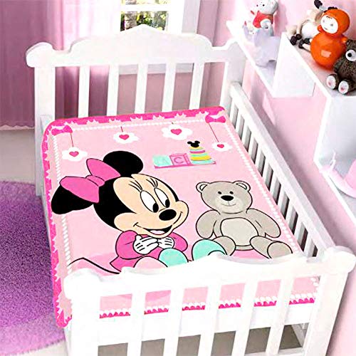 Cobertor Raschel Disney Minnie Surpresa Jolitex Multicor Infantil Poliéster