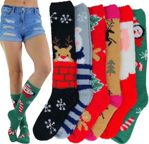 Image of ToBeInStyle Women's Pack of 6 or 12 Knee High Socks