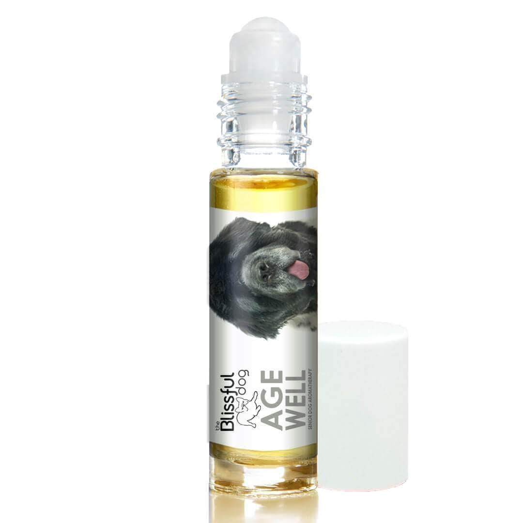The Blissful Dog Newfoundland Age Well Dog Aromatherapy Roll-On Bottle for Your Dog's Peaceful Ageing