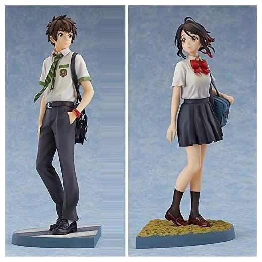 Ditt namn Tachibana Taki & Miyamizu Mitsuha Anime Action Figur Karaktär Säkerhetsmodell Staty Toys PVC figurer Skrivbord ornament