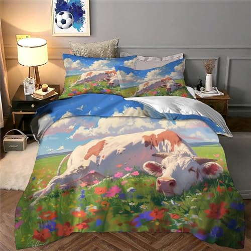Housse de couette super king ultra douce avec fermeture éclair