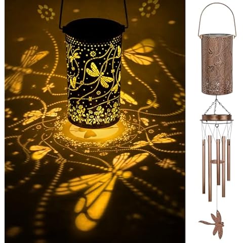 YHmall Solar Dragonfly Wind Chimes Cover