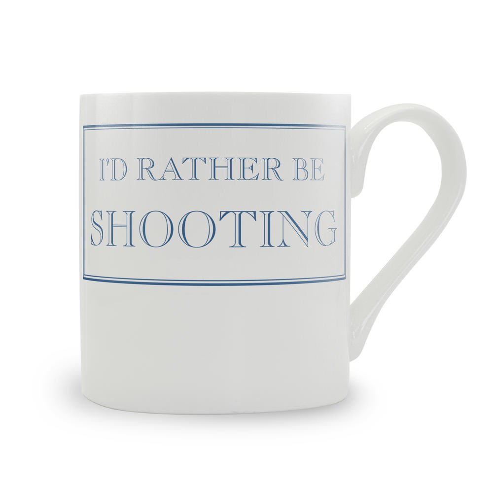 Stubbs Mugs Blue, Pink I'd Rather Be Shooting Mug
