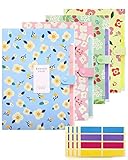 Fashion Fächermappe a4 Floral: Mit verschiedenen Drucken in Blau (Pink, Gelb und Grün) setzen diese Aktenordner ein modisches Statement. Sortieren, schützen und präsentieren Sie Ihre Dokumente mit diesen Dokumententaschen