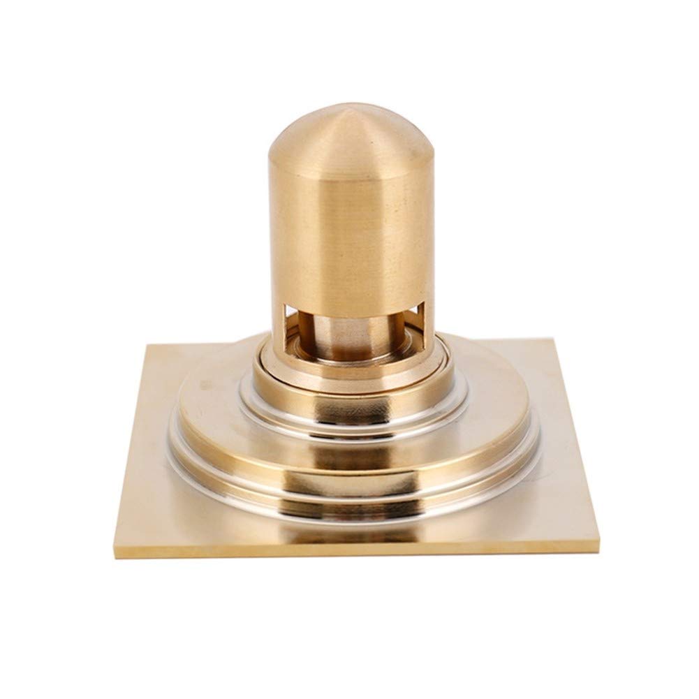 Desagüe de Ducha Cuadrado de 4 Pulgadas con Tapa extraíble, desagüe de baño de latón con Filtro para Cocina, baño, Garaje y sótano.
