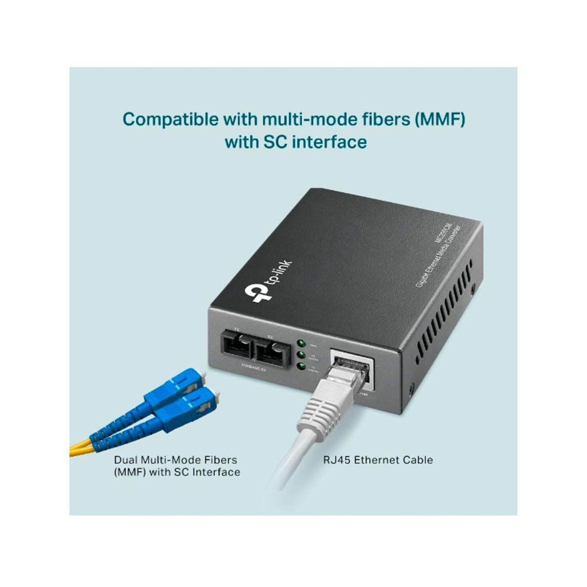 TP-LINK MC200CM V5 - Convertitore multimediale - 1GbE - 1000Base-SX, 1000Base-T