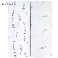 Vista 4 de Juego de sábanas de moisés, 2 unidades, sábanas de moisés para bebé con 100% algodón de jersey, sábanas para cuna para bebé niña y niño