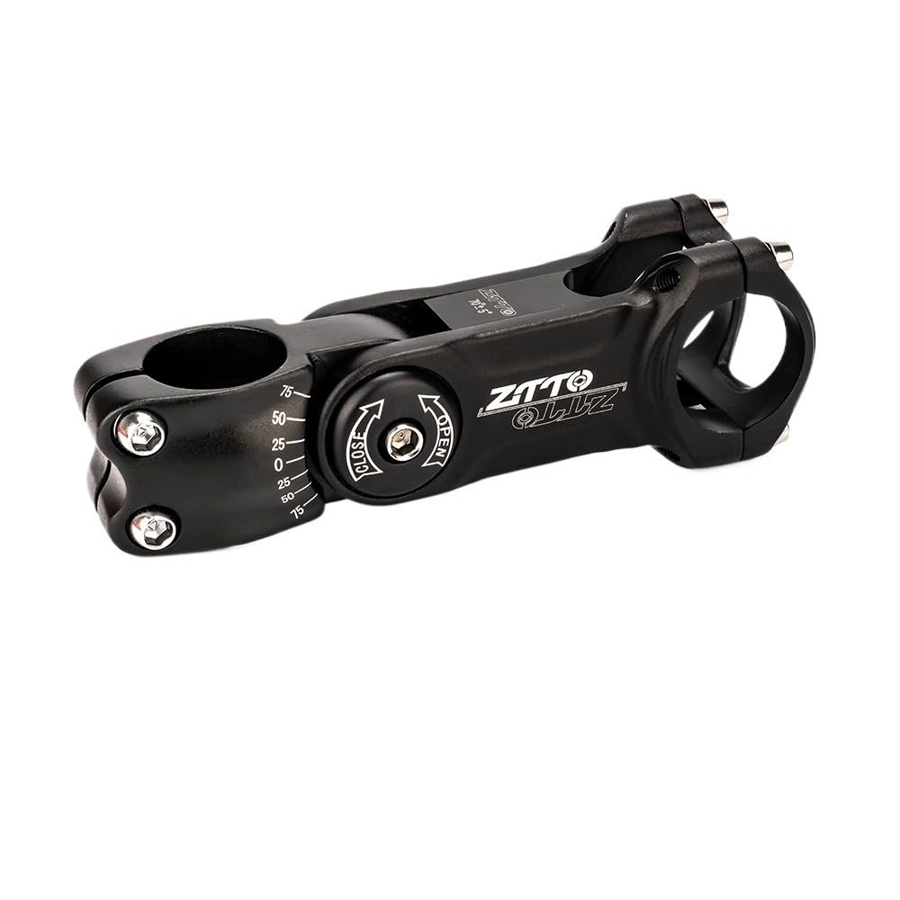 JIASHUNHE Bike Stem Bicycle Stem 70 Riser 90mm 110 Mm* 31.8mm Adjustable For .8/25.4mm Handlebar Road City Bike 28.6mm Fork(31.8x110mm Black)