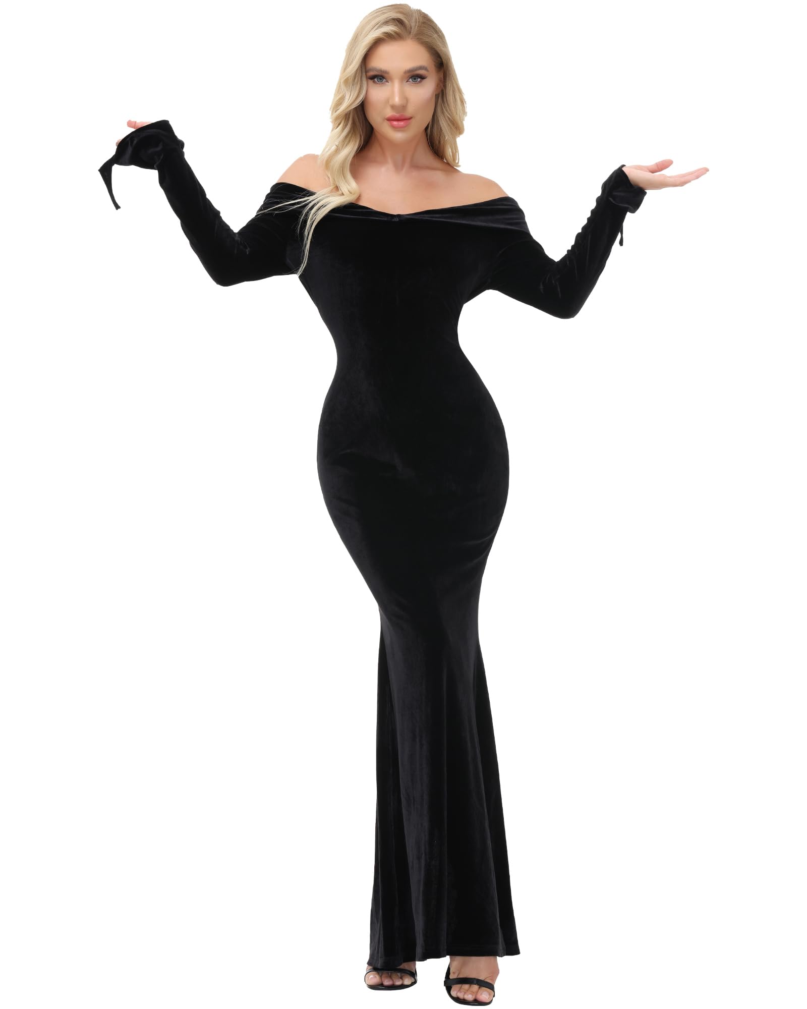 YAOHUOLE Vestito Medievale da donna, per Halloween, a maniche lunghe, da donna, Halloween, gotico, Halloween, Halloween, Halloween