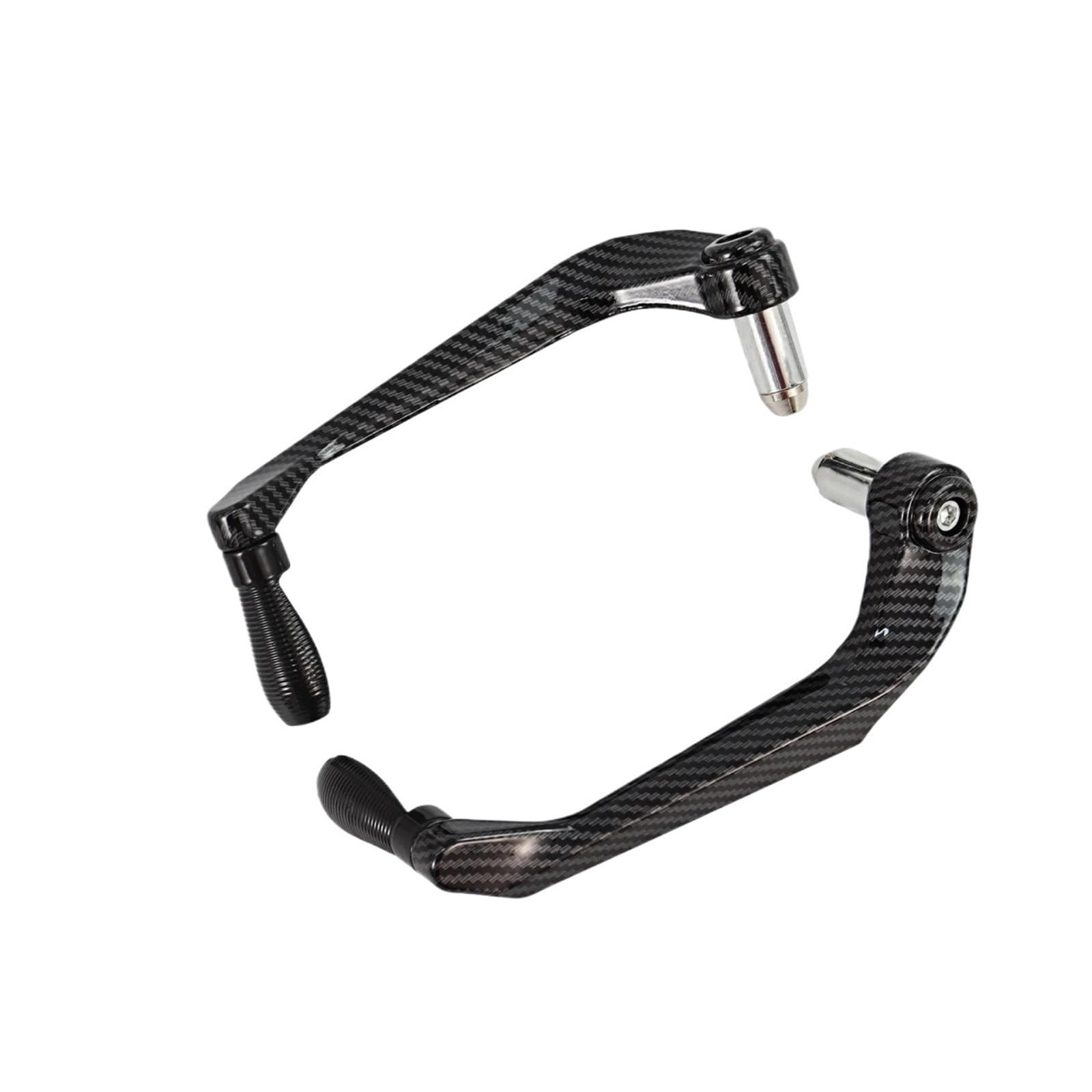 Hjtedhe Black Motorcycle Levers Handguard Universal Motorcycle Handlebar Brake Clutch Levers Guard Protection(Black)