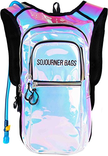 Image of Sojourner Hydration Pack, Hydration Backpack - Water Backpack with 2l Hydration Bladder, Festival Essential - Rave Hydration Pack Hydropack Hydro for Hiking, Running, Biking, Festival Gear