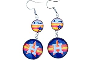 Houston Astros Ring Dangle Novelty Earrings