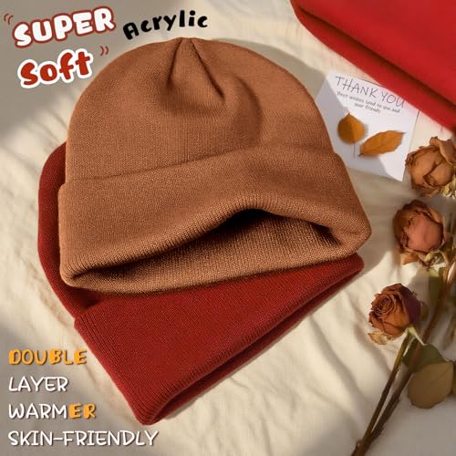 Image of ZOORON Toddler Beanie Boys Girls Beanies Kids Winter Hats Children Knit Cap | Soft Ski Hat, Cozy Core Yarn, Double Layer Warmth, Elastic Zero-Pressure Fit, Warm Kids Hats, School, Daycare, Gifts