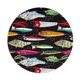 マウスパッド 鯉幟 魚柄 ゲーミングマウスパッド 円型 丸型 小型 滑り止め おしゃれ かわいい 人気 ノートパソコン オフィス用