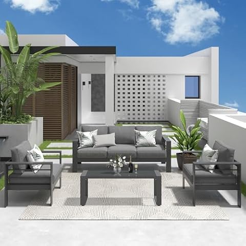 Solaste 4-Piece Aluminum Patio Set Cover