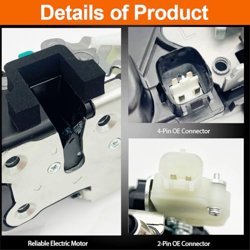Image of Door Lock Actuator Compatible with Dodge Challenger 2011-2014 Driver Side Front Left Door Latch Assembly