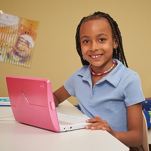 Vtech Genio Lernlaptop XL pink – Lerncomputer mit großen 7-LCD-Bildschirm mit Internetzugang, Textprogramm und vielen Lerninhalten – Für Kinder von 5-12 Jahren
