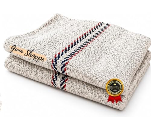 Image of Large Cotton Floor Cleaning Cloth 24x24 Inch Pack of 2 | Super Absorbent Reusable Pocha for Wet & Dry Mopping | Heavy Duty Big Size Mop Cloth for Home, Office & Showroom (2 Pcs)