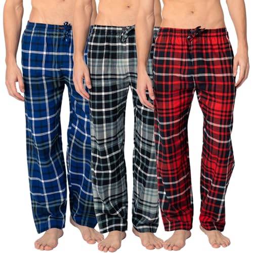 Image of Andrew Scott Men's Flannel Drawstring Pajama Pants | Plush Flannel Fleece | Pockets | Drawstring