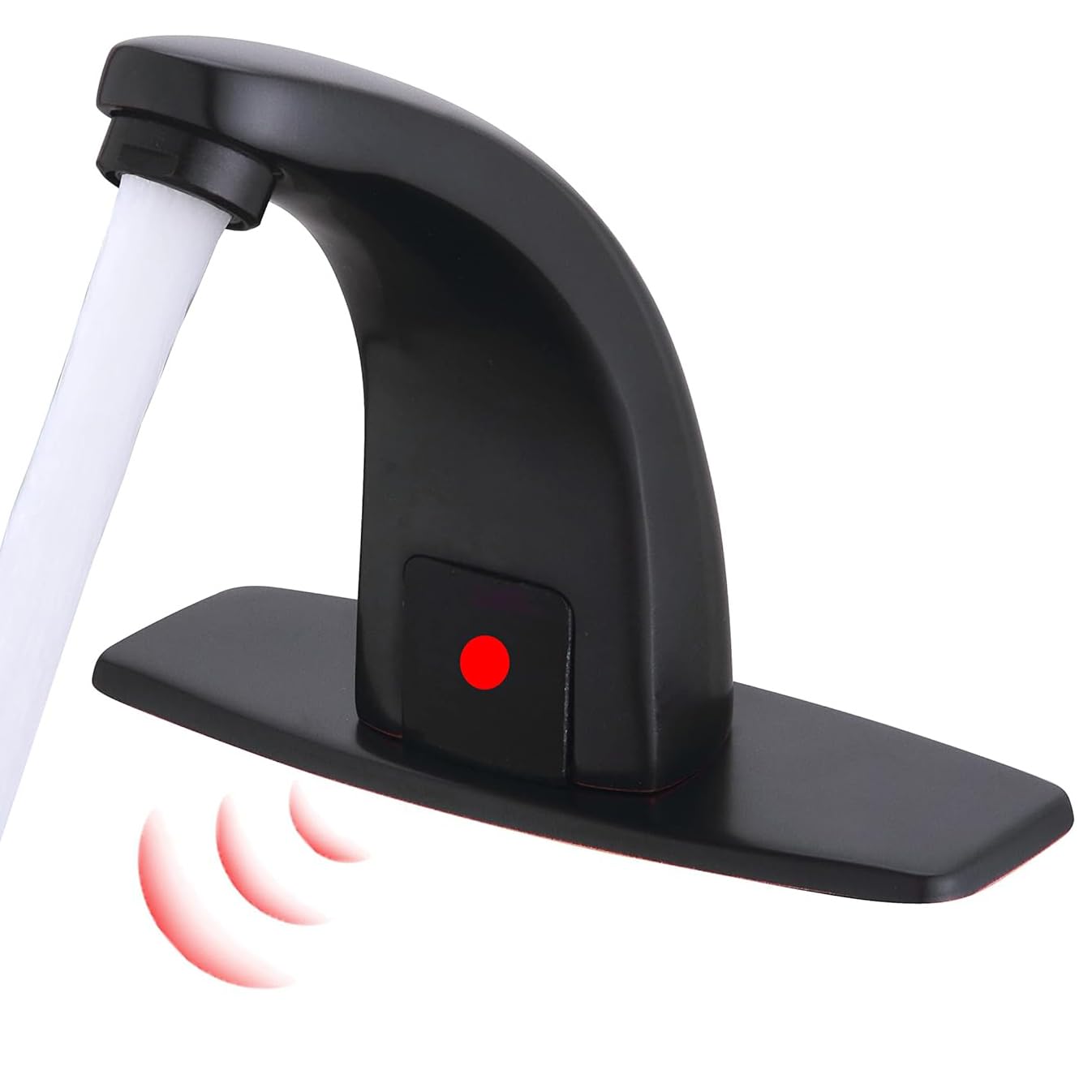 automático Sensor Touchless con orificio para grifo de baño Deck Plate
