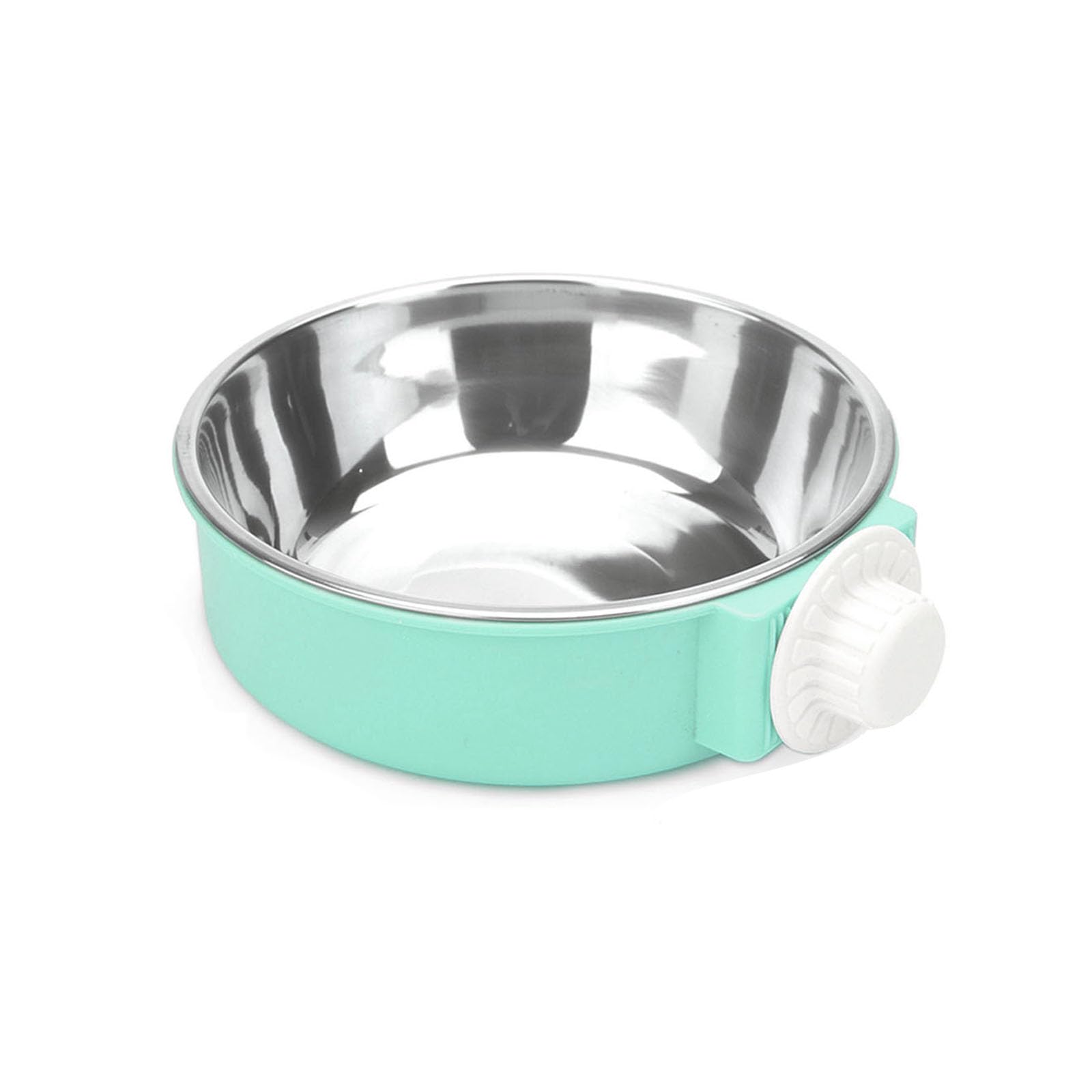 Dog Bowls, Crate Water Bowl, 2-in-1 Dog Cage Hanging Bowls Removable Cage Water Bowls for Puppies, Cats and Other Small Animals (Green)
