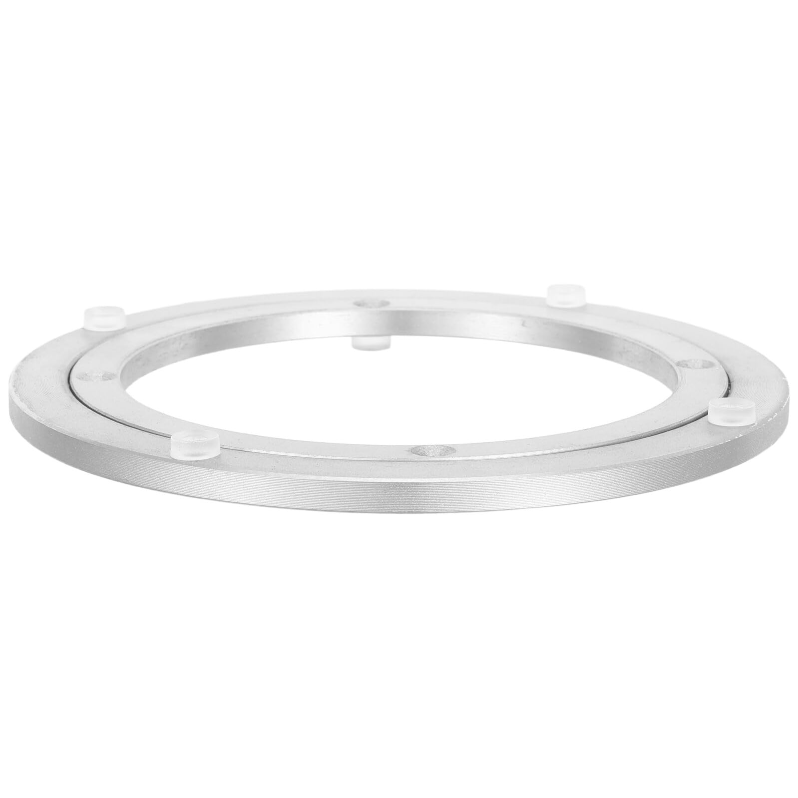 GARVALON Plateau Tournant Pivotant en Alliage D’Aluminium 20 CM Base Pivotante Antidérapante pour Table à Manger 30-40 CM Support Fluide et Silencieux Roulement à Billes pour Service