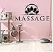 Lyhzxc Adesivo Murale In Vinile Per Massaggio Yoga Art Spa Decalcomanie Sulla Parete Degli Adesivi Per La Decorazione Della Sala Yoga 28 Cm X 56 Cm