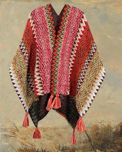 BIVENENT Shawl Wraps for Women Boho Knit Poncho Ladies Rainbow Casual Loose Striped Fringe Blanket Scarf Coat Wedding Gift2