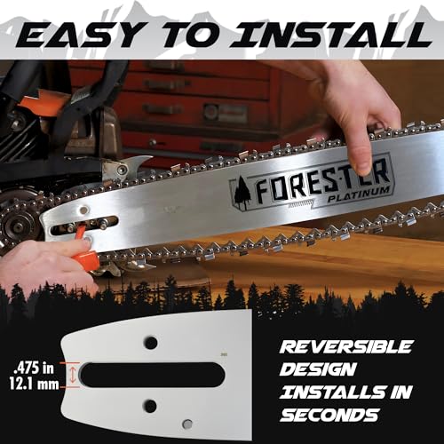 FORESTER 25-Inch Platinum Bar & Chain
