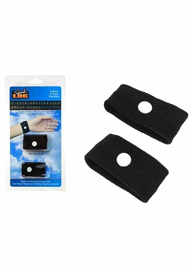 Anti Nausea / Morning Sickness Motion Sick Wrist Bands (2 Pairs)
