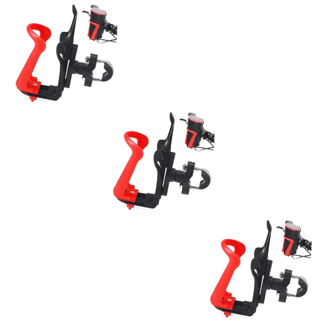 BESPORTBLE 3pezzi Portabottiglie Regolabile Per e Bici Supporto Stabile Per Bicicletta e Compatibile Con Diverse Di Contenitori Facile Da Installare Accessorio Outdoor Essenziale