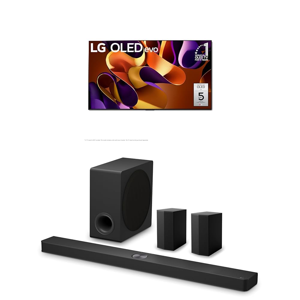 LG 77-Inch Class OLED evo G4 Series Smart TV 4K Processor Flat Screen with Alexa Built-in OLED77G4WUA 2024