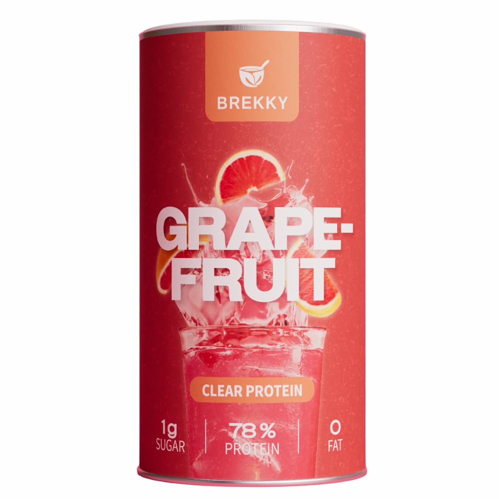 Brekky – Vegan Clear Protein Grape Frutite – Frullato piccante e delizioso – Alternativa alle proteine del siero vegetale a base di proteine dei piselli – Brekky Bowl