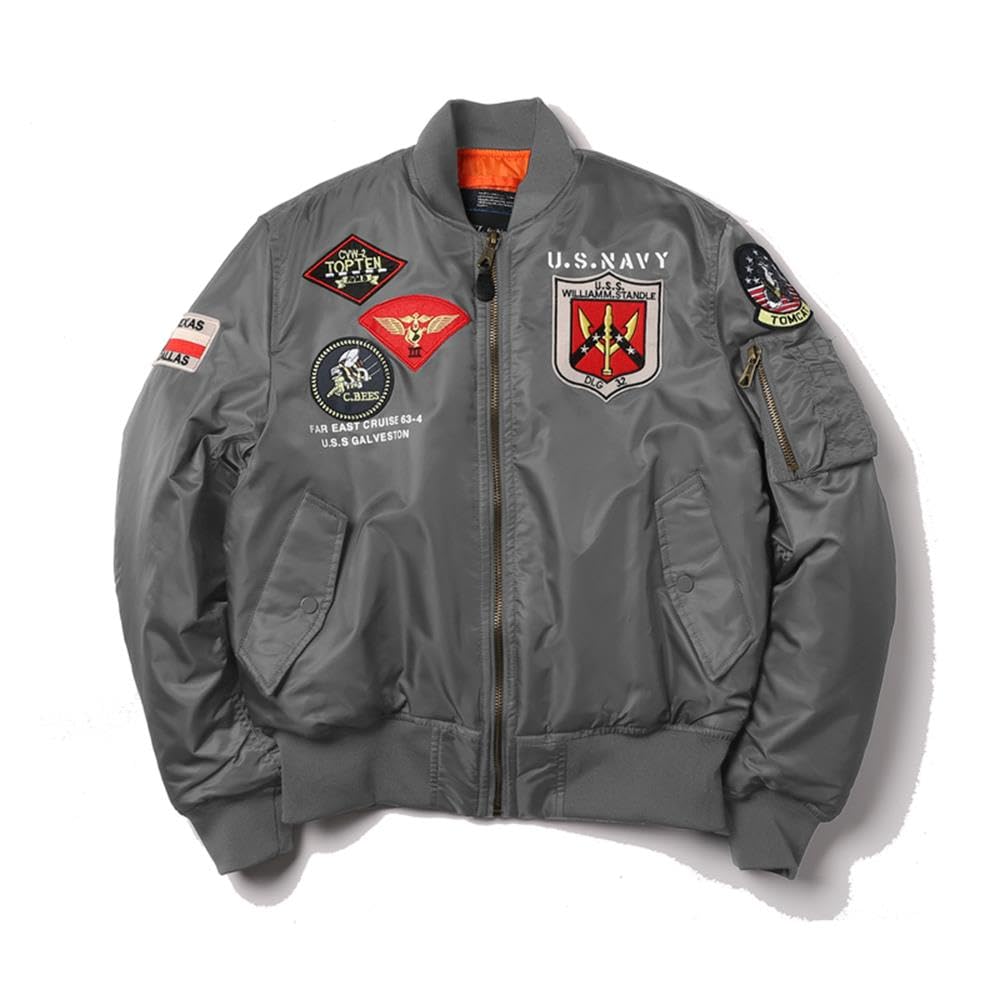 Daffilywinter Tactical Military Bomber Flight Jacket Air Force