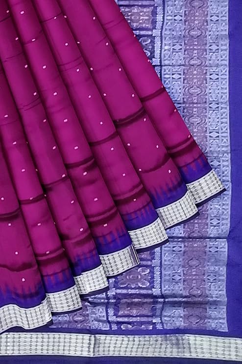 Image of Handmade Pure Bomkai Silk Saree Khandua Natural Silk Ikkat Saree For Women /Ethnic Wear /Traditonal Saree /Handloom Saree With Regular Fit Blouse Piece