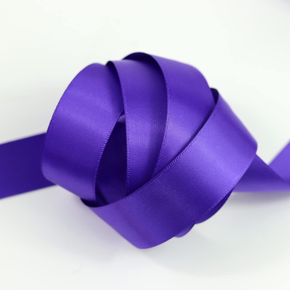 Double Sided Satin Ribbon, 27 Solid Colours, 10 Metre Reel, Fabric Ribbon for Gift Wrapping Cake, Wedding Party Decoration
