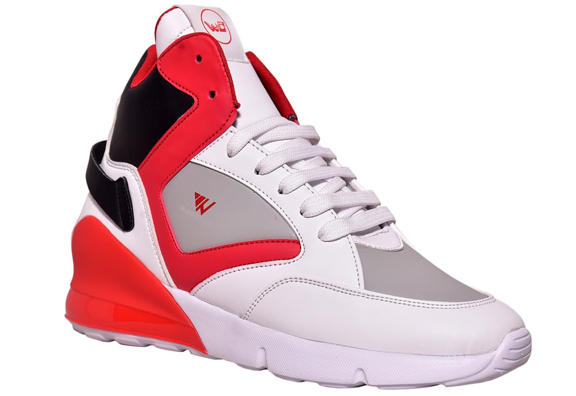 West Code Men’s Dancing Stylish Shoe T-281 | Shoe for Mens and Boys | 6 Size | White Red Color | Lace-Up | Walking and Dancing Shoe | (B08PC7FCZ1) Amazon Price History, Amazon Price Tracker