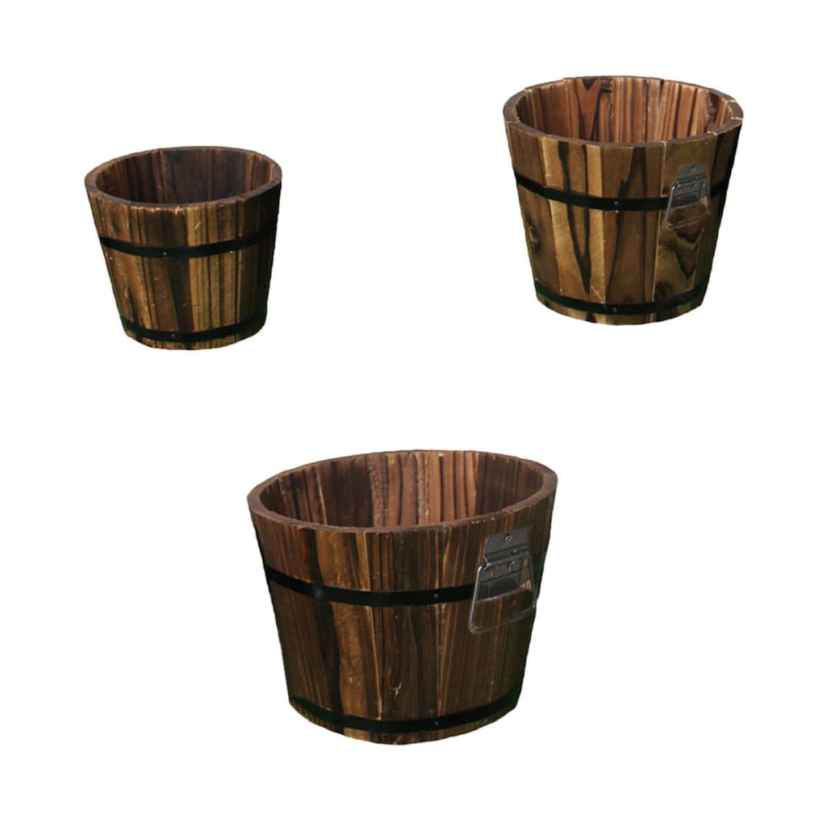 Pots de fleurs robustes en bois massif pour éviter la casse des bacs