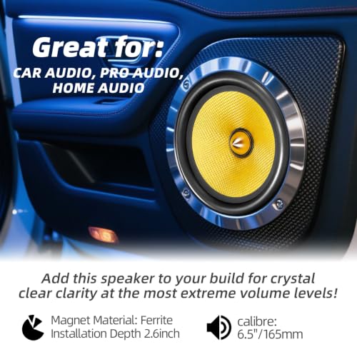 Image of 6.5 Inch Car Speakers 1000W Glass Fiber Cone Woofer 6.5 inch Speaker Car Audio