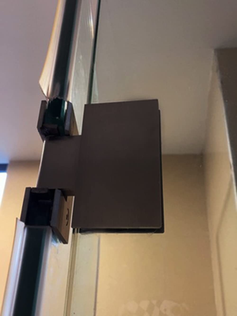 Bisagra de 180 grados para puerta DeDucha,accesorios de cristal de cristal | apertura y cierre, abrazadera de acero inoxidable 304, adecuado para de cristal de 6-12 mm soporte de pared sin marco clip