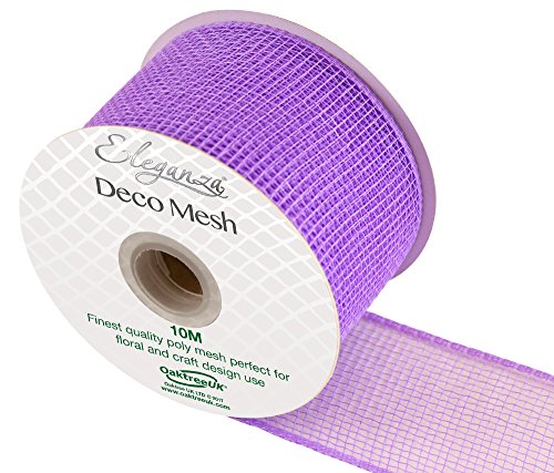 Eleganza DECO Mesh 63mm x 10m No.01, Lavender, 10.5 x 10.5 x 6.5 cm