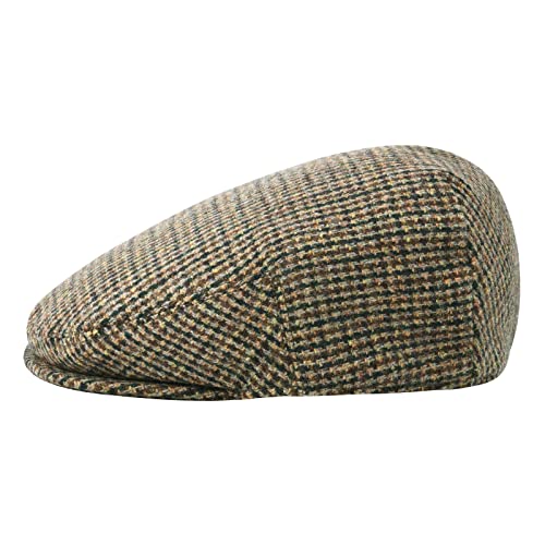 Image of FEINION Men's Wool Tweed Newsboy Ivy Cap Gatsby Golf Flat Hat