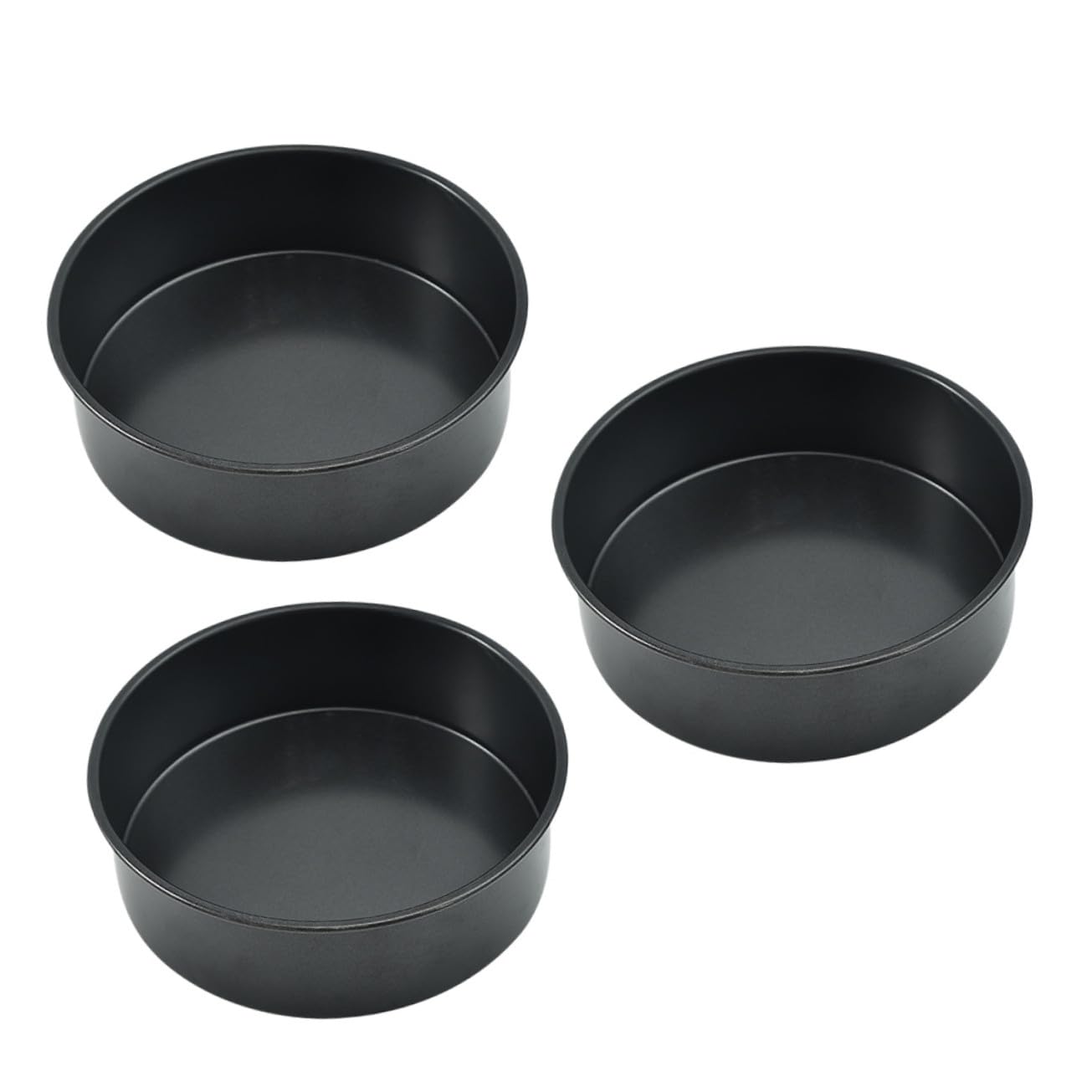 Artibetter 3 Stück Teiliges Backform mit Abnehmbarem Boden Kohlenstoffstahl Kuchenform mit Antihaftbeschichtung Wiederverwendbare Tarteform für Käsekuchen Mousse Gebäck Einfache Reinigung