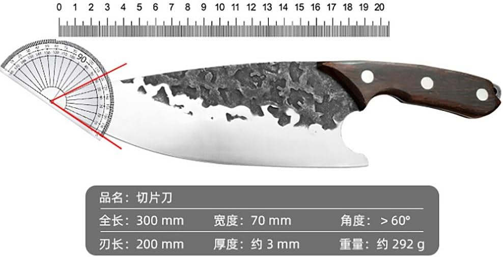 Meat cleaver,Cleaver Knife 8 Inch Boning Knife Japanese High Carbon Stainless Steel Cooking Butcher's Meat Knife Kitchen Accessories